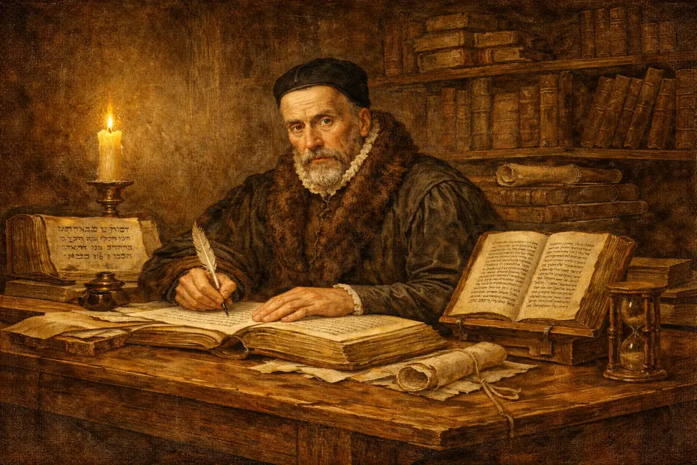 William Tyndale — tłumacz Nowego Testamentu z greki, stracony za herezję; jego tekst stał się podstawą Biblii Króla Jakuba